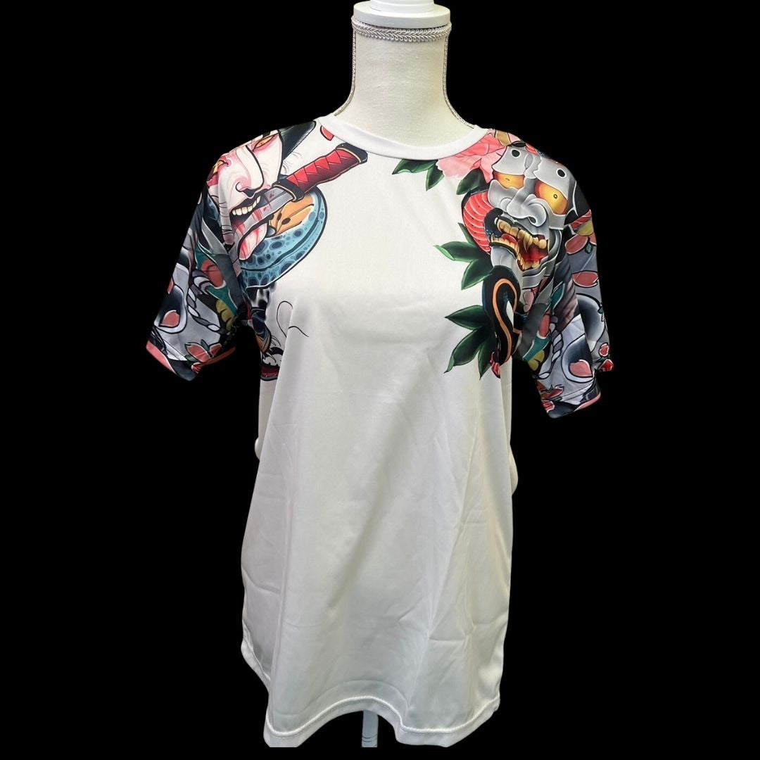 シャツ 男性 | 和柄般若半袖Tシャツ 男女兼用 ビッグシルエット