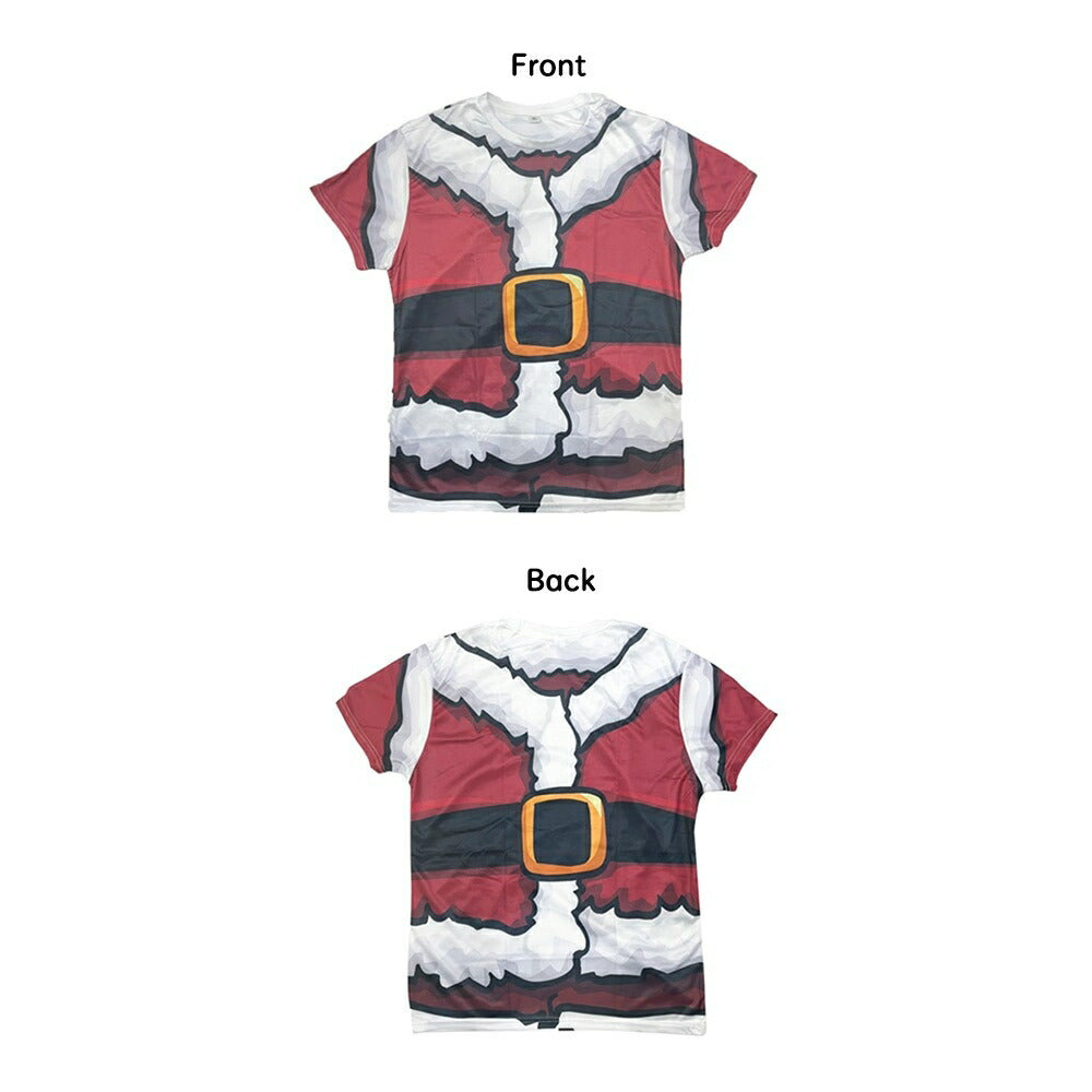 仮装 | クリスマス用 半袖サンタコスプレTシャツ