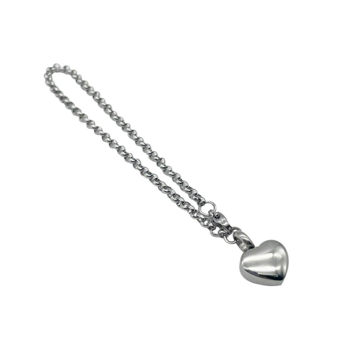 ブレスレット | シルバーハート遺骨カプセルブレスレット【ペット供養・メモリアル】