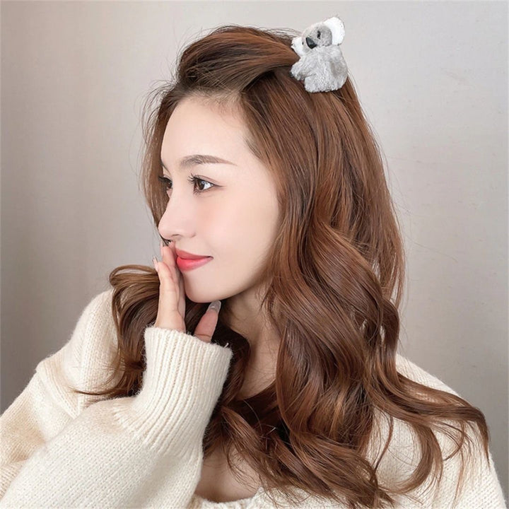 ヘアアクセサリー | コアラ抱きつきヘアクリップ | ナチュラルブラウンorグレー