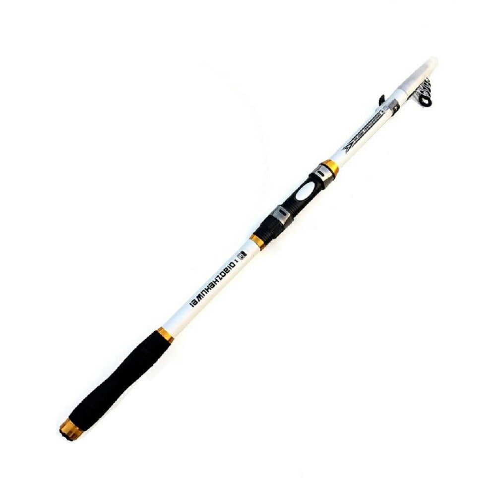 釣り 道具 | 炭素伸縮釣竿360 ホワイト コンパクト海釣りセット