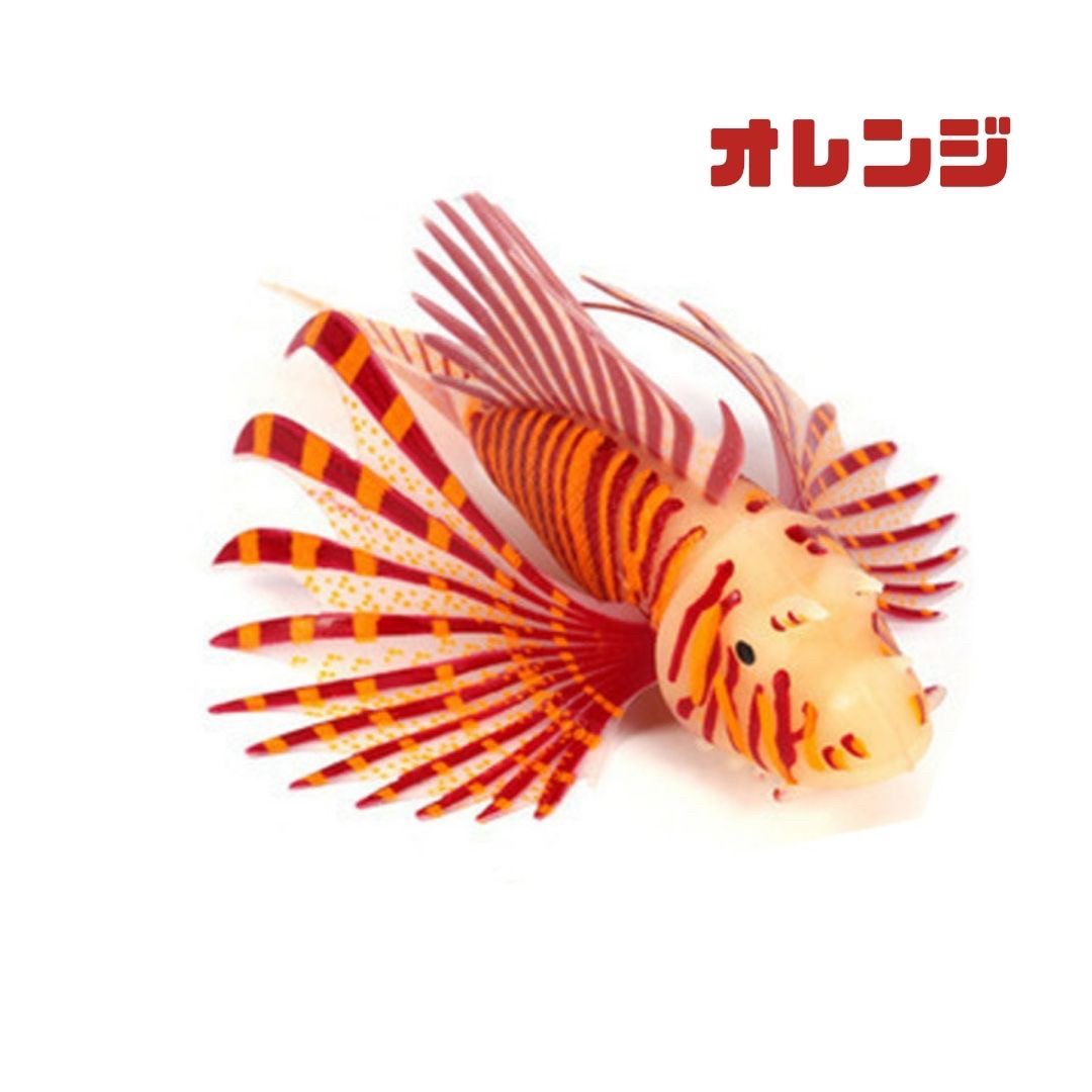 ペットグッズ | シリコン製イルミネーションライオンフィッシュ水槽オブジェ