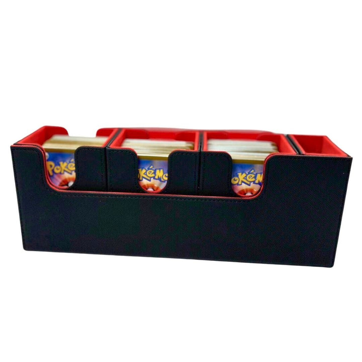 トレカケース | ポケモンカード用ラバーデッキケース：3軍収納＋サイド入れ、全2カラー