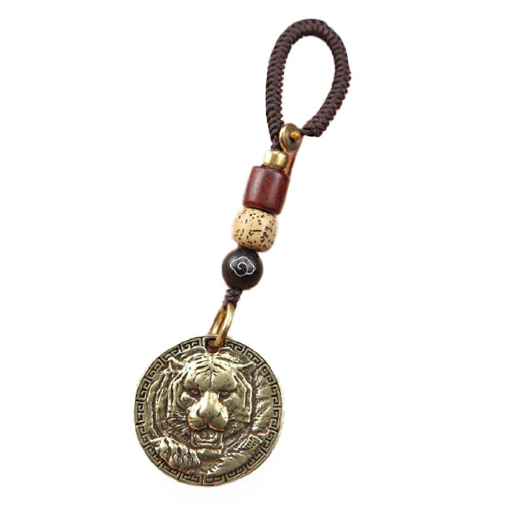 風水 インテリア | 虎干支風水キーホルダー・ブロンズゴールド