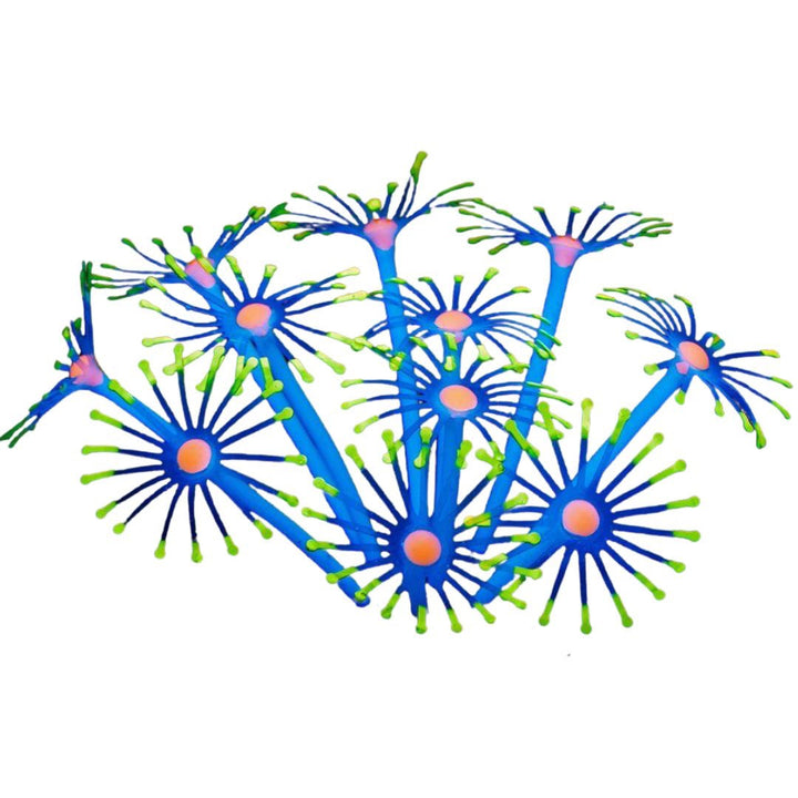 ペットグッズ | シリコン製人工イソギンチャク 水槽用インテリア 6カラー選択可能