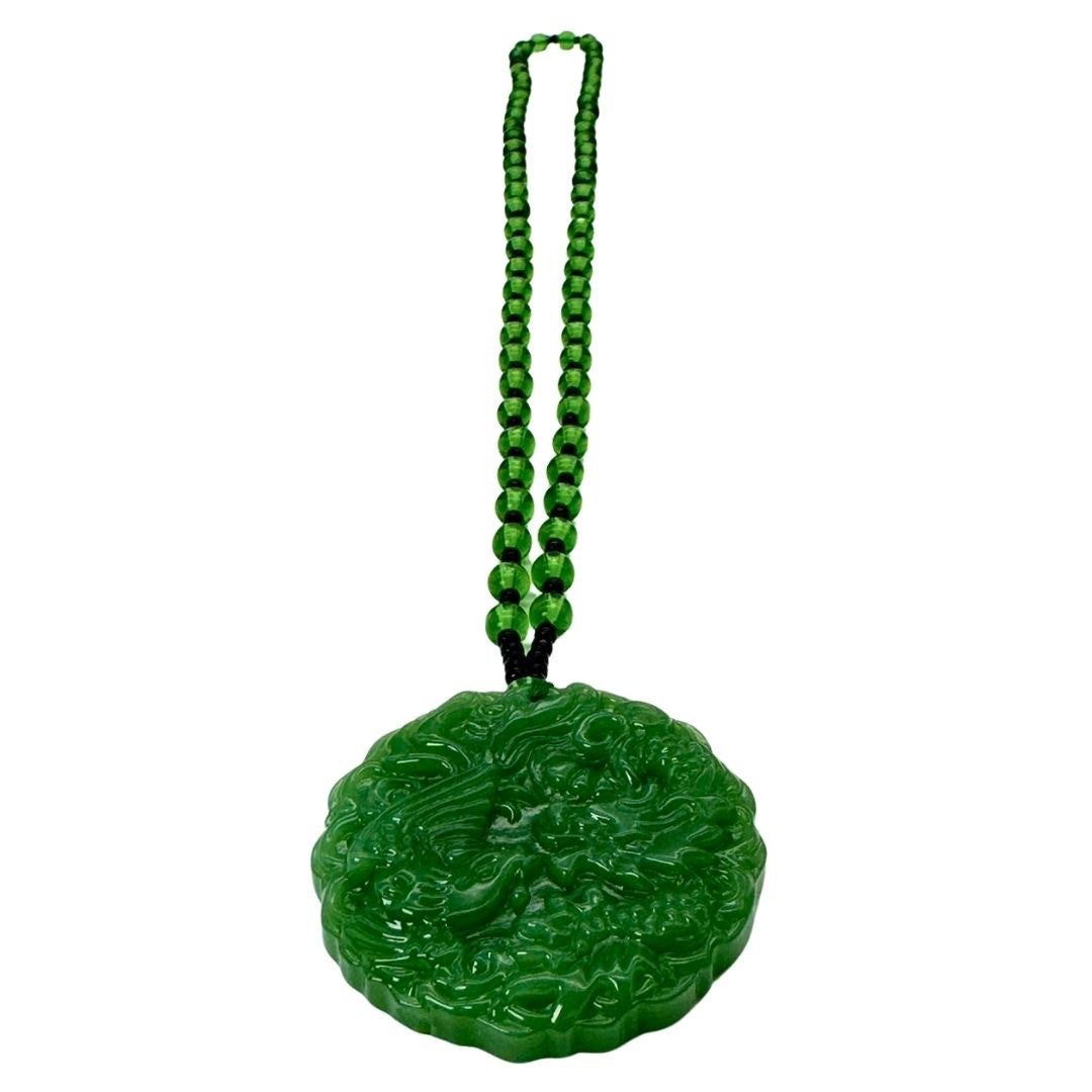 ネックレス | 翡翠の龍と鳳凰ネックレス - ユニセックスジュエリー