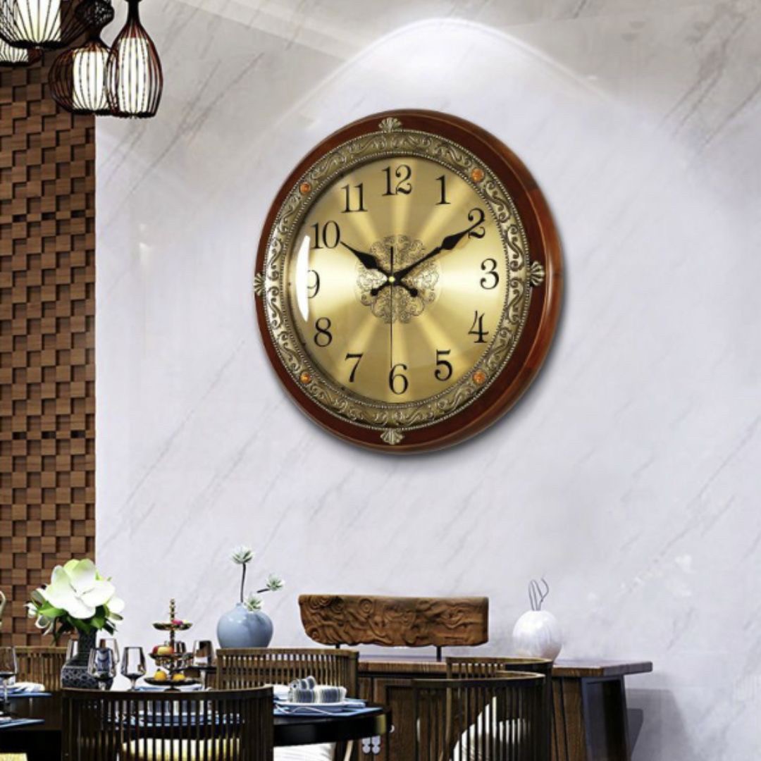 壁掛け時計 | 木製壁掛け時計 40cm アラビア数字orローマ数字