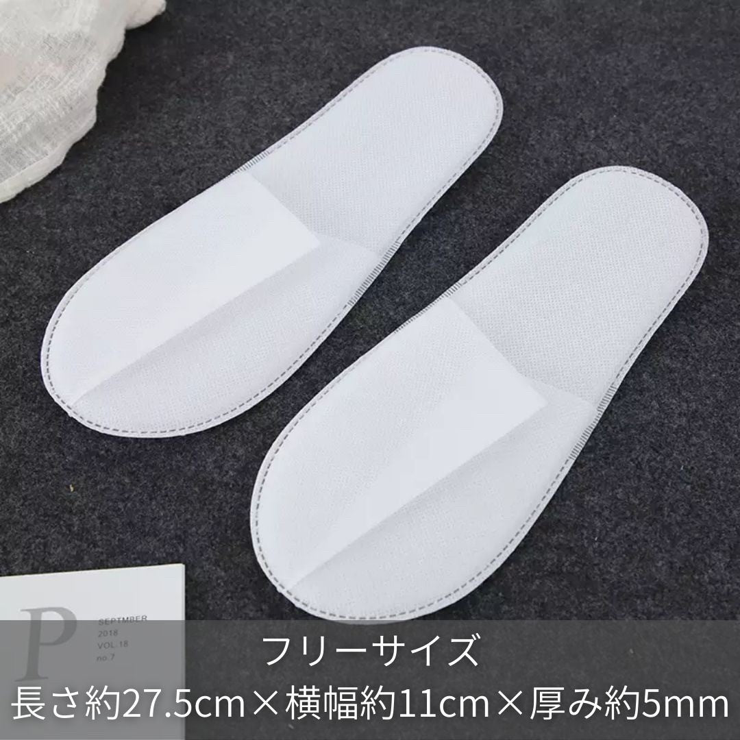 雑貨 その他 | 業務用使い捨てスリッパ100足セット - 選べる2カラー、個包装