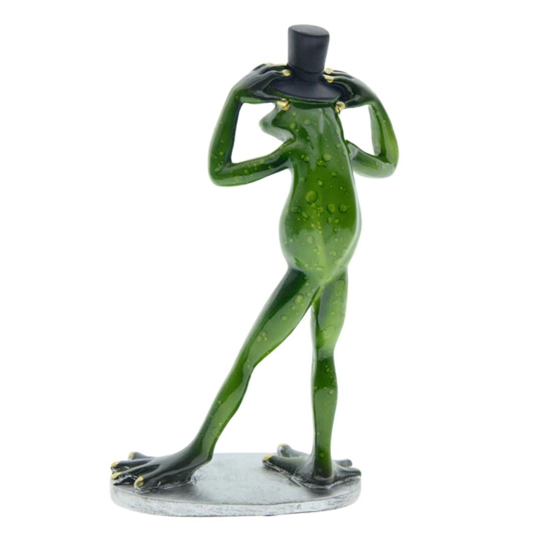 インテリア オブジェ | カエル船長の置物 3体セット - 幸運・金運アップ・開店祝い向け