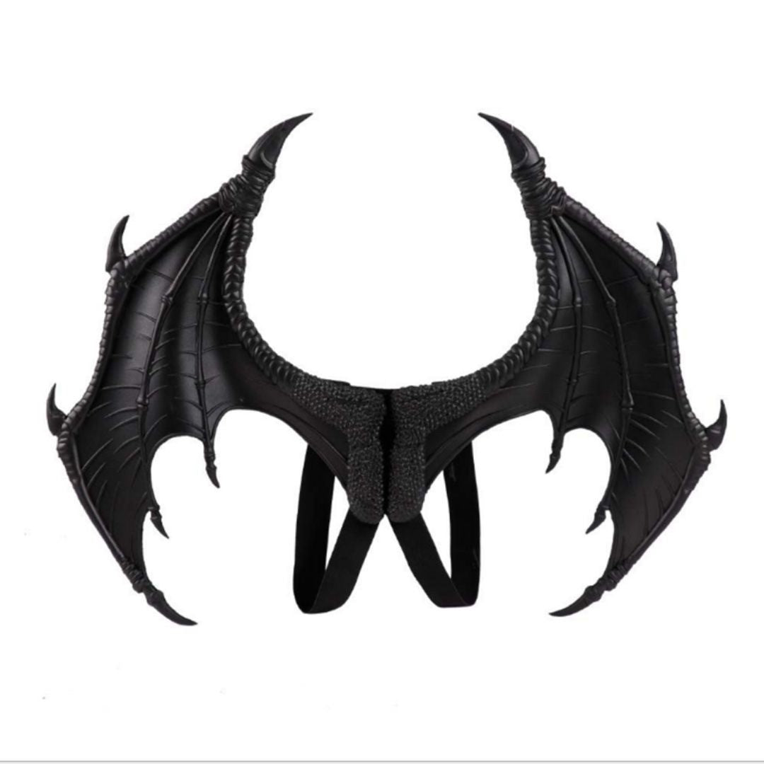 仮装 | ドラゴンの翼 コスプレ 羽根 レッド/ブラック