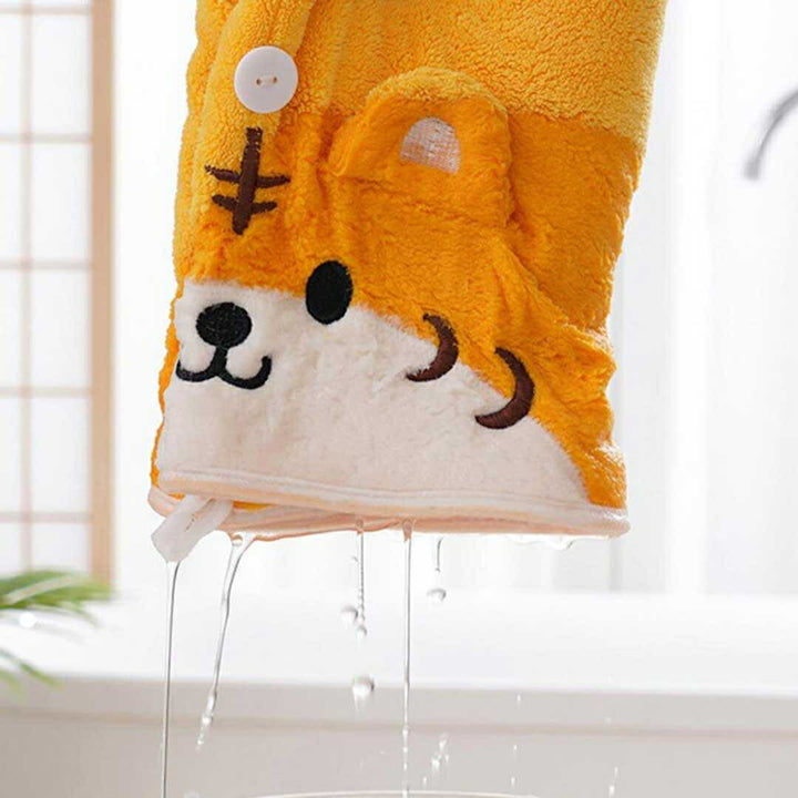 小物 その他 | 速乾ヘアタオル「タイガーデザイン」選べる2カラー・ボタン付き