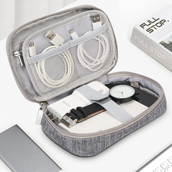 アウトドア用品 その他 | グレー旅行用ポーチ：衣類収納メッシュデザイン