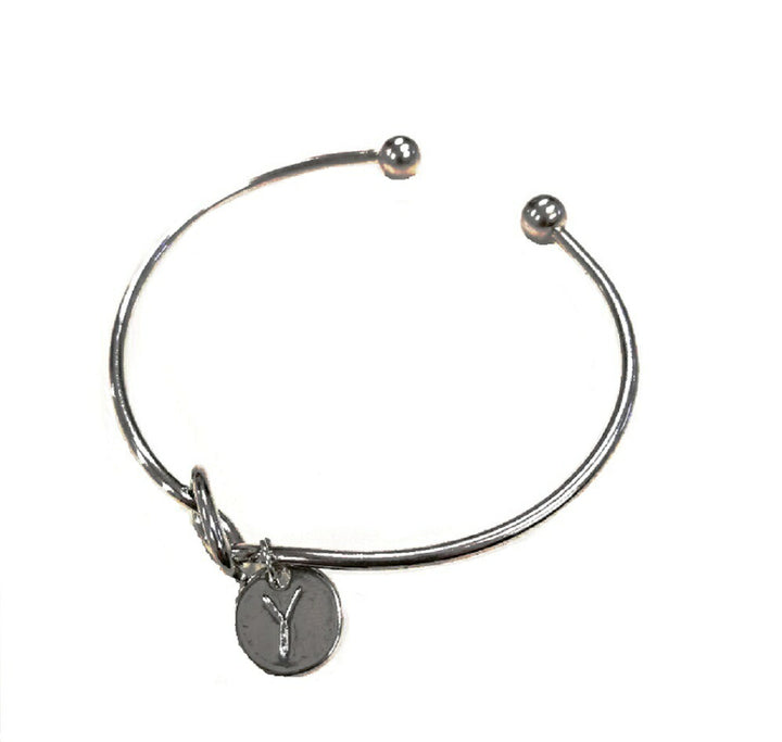 ブレスレット | シルバー イニシャルブレスレット フリーサイズ