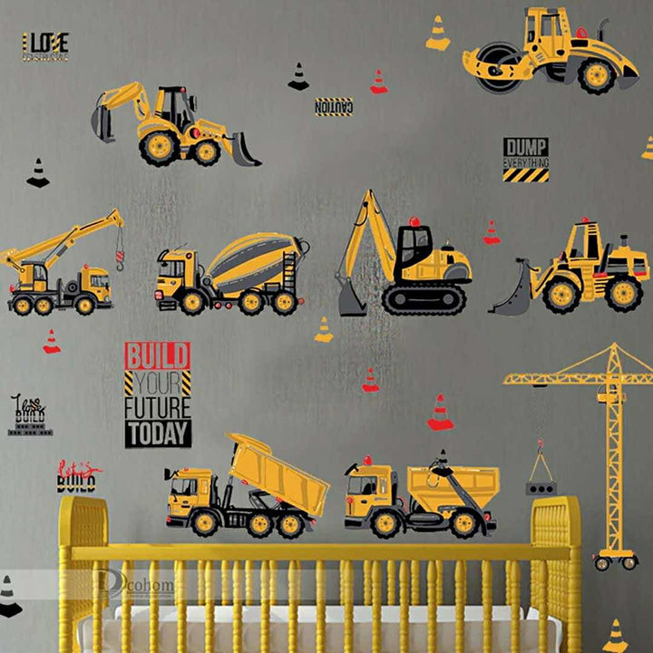 インテリアインテリア雑貨 その他 | 工事現場デザイン身長計ウォールステッカー（90〜160cm対応・剥がせるタイプ）