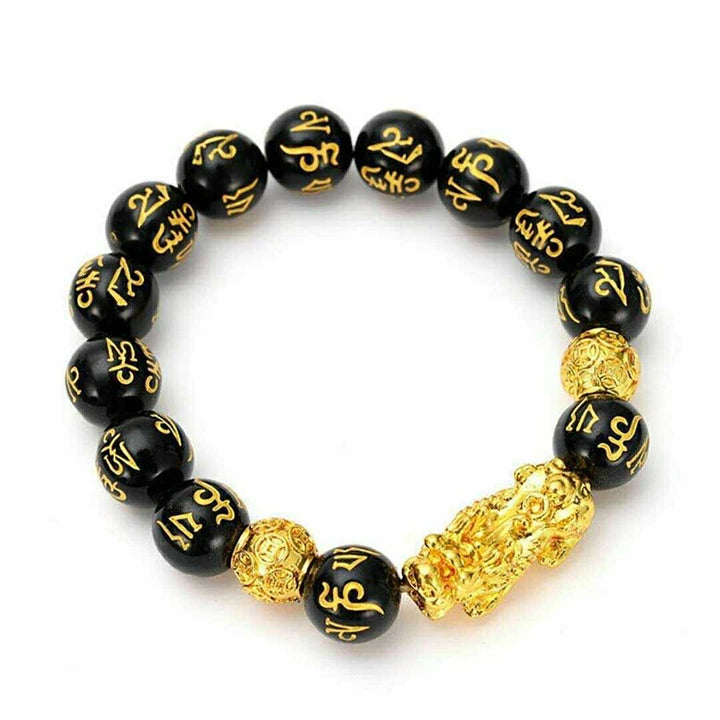 風水 アクセサリー | 金龍梵字ブレスレット メンズ・ユニセックス アクセサリー