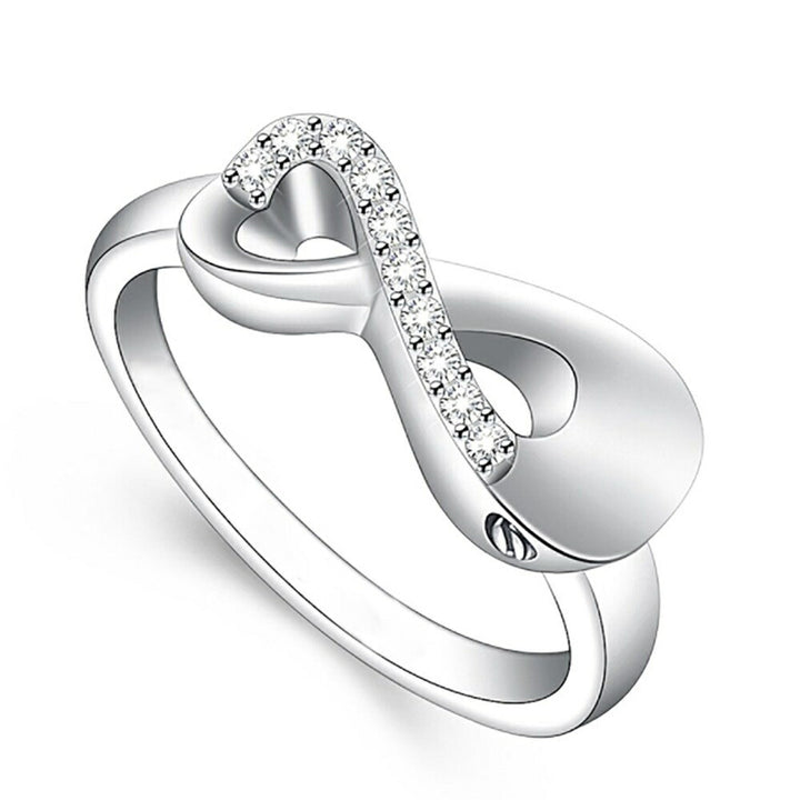 遺骨 アクセサリー | メモリアルインフィニティリング：遺骨・髪の毛収納可能 【※出っ張り加工あり・衣類などの引っかかりにご注意ください】