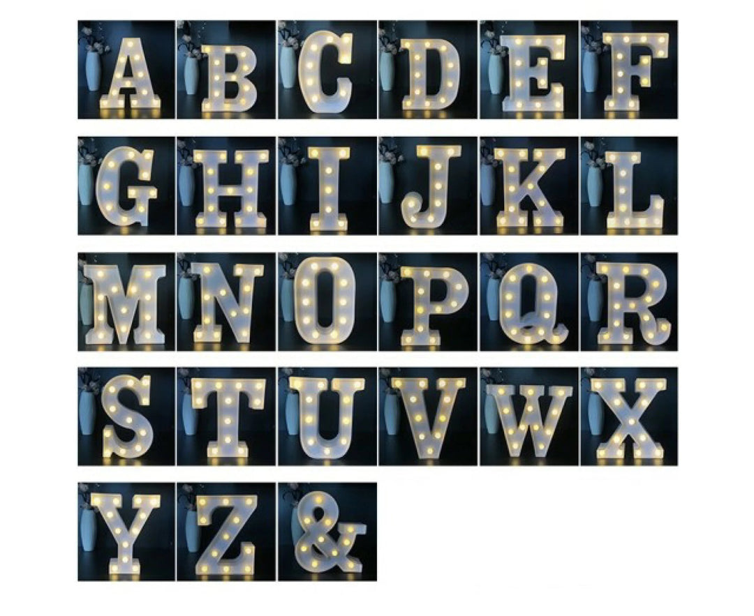 インテリア照明 | 特大アルファベットマーキーライト6点セット - インテリア・パーティー用