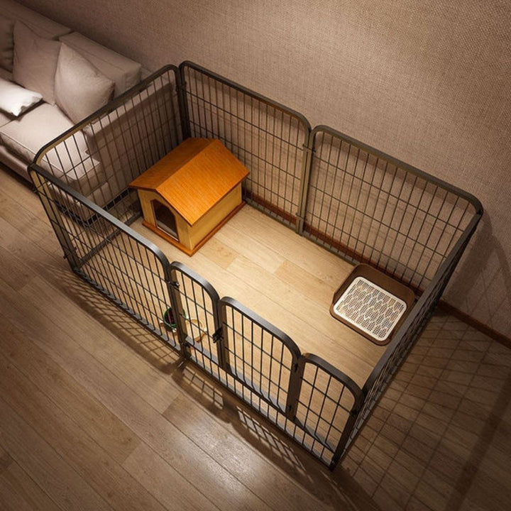 ペットグッズ | 折りたたみ式アイアンペットケージ（小型犬用・室内外対応）