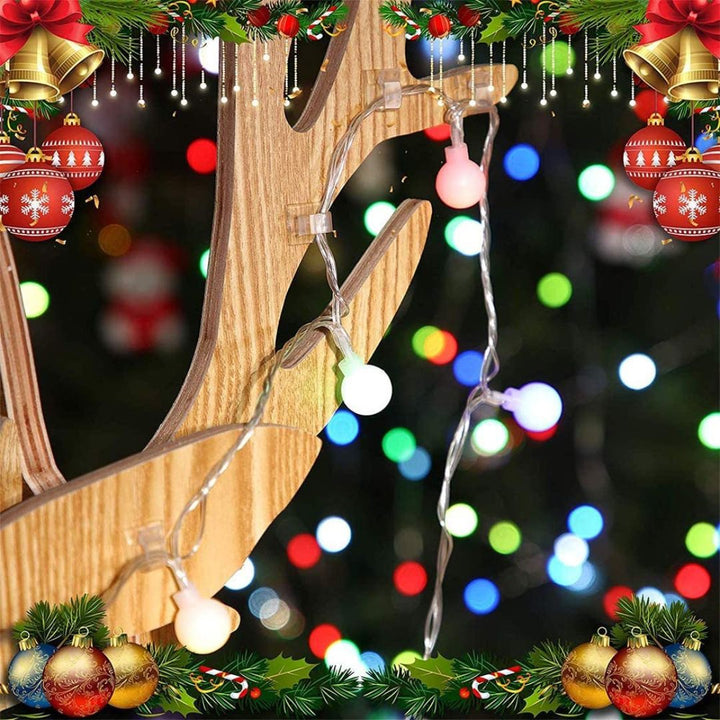 インテリア雑貨 その他 | レッド＆クリアコードクリップ50個セット - ケーブル固定用粘着シート付