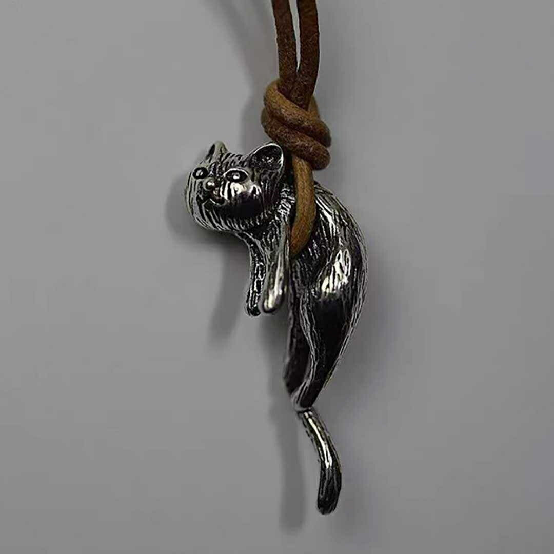 ネックレス | 猫モチーフ ユニセックス ネックレス - ストリート系アクセサリー