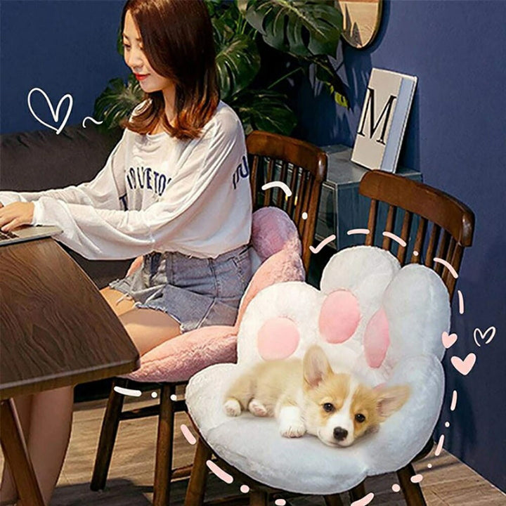 インテリア グッズ | 猫肉球クッション抱き枕 70×60cm - ホワイト