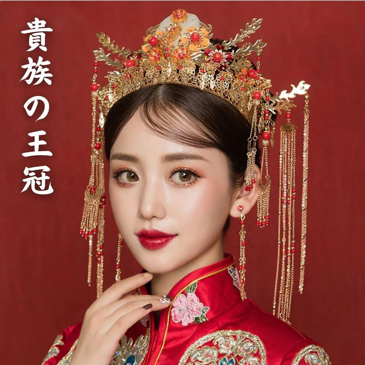 ヘアアクセサリー | 結婚式用和装ヘアアクセサリー - 王冠風髪飾り