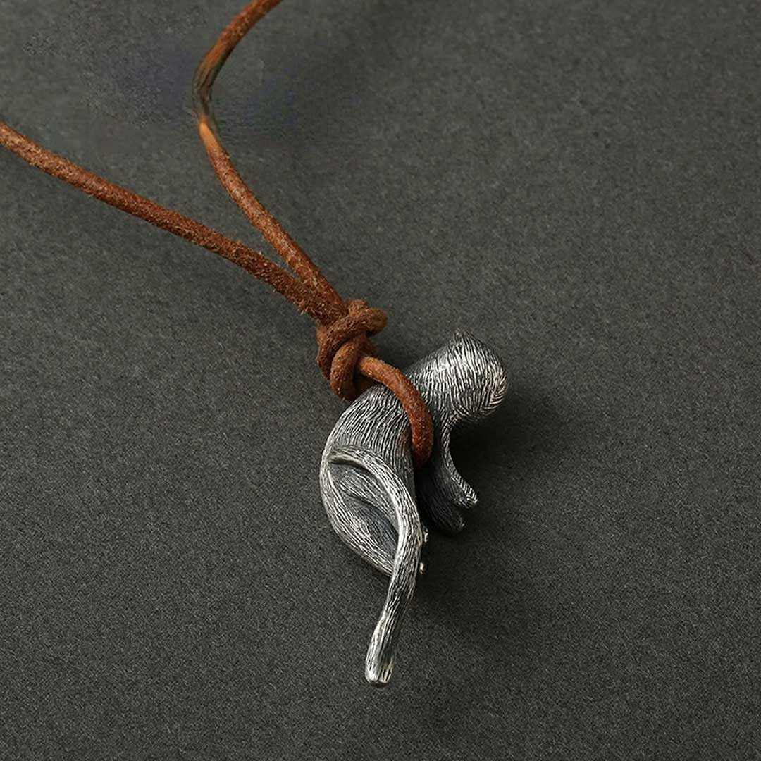 ネックレス | 猫モチーフ ユニセックス ネックレス - ストリート系アクセサリー