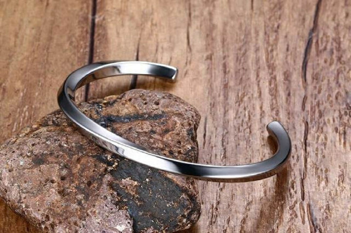 ブレスレット | ステンレス ツイスト バングル 男女兼用