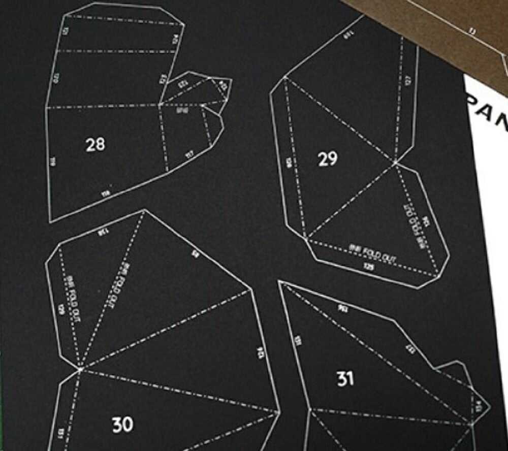 玩具 | パンダ 3D折り紙キット - 手作り壁飾り