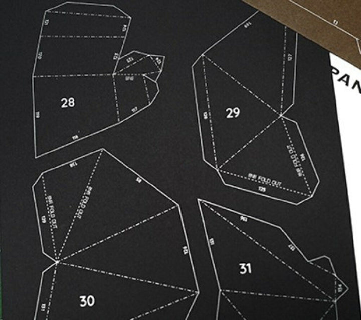 玩具 | パンダ 3D折り紙キット - 手作り壁飾り