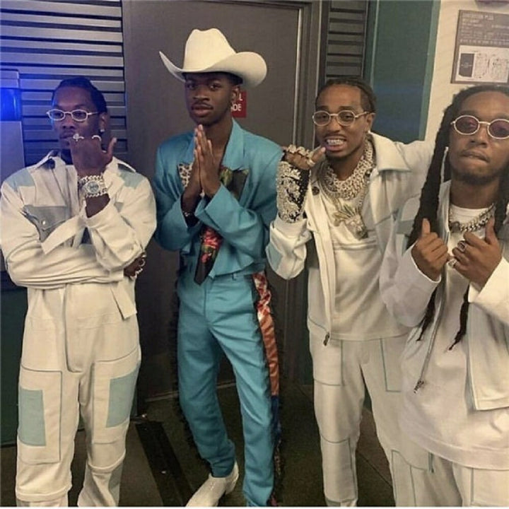 男性ファッション その他 | ブラウン ラウンドサングラス UVカット 大きめフレーム