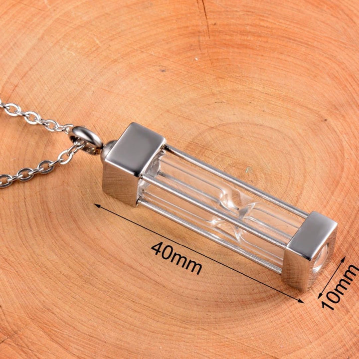 ネックレス | シルバー遺骨カプセルネックレス - ペット供養用