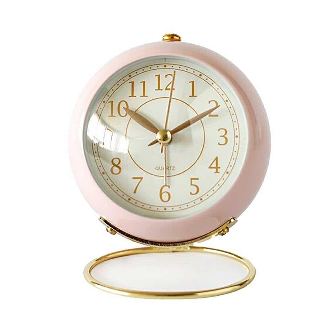 インテリア雑貨 その他 | レトロデザイン目覚まし時計 - ゴールド台座・選べる4カラー