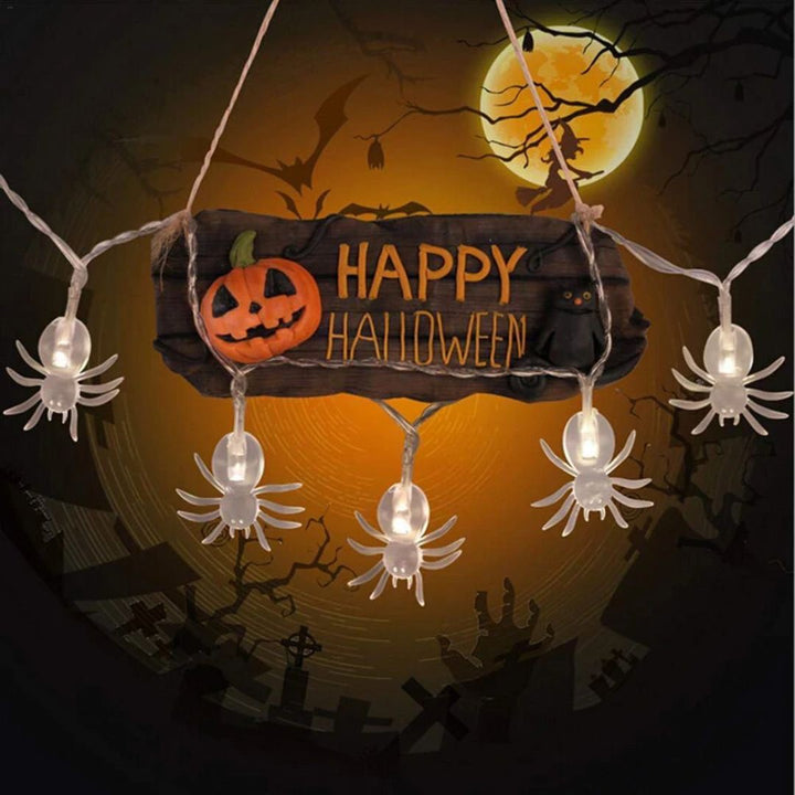 イベントグッズ | ハロウィン スパイダーLEDイルミネーションライト 1.5m 10球