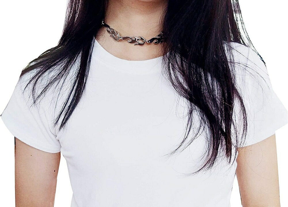 ネックレス | メンズ ビンテージ風 炎モチーフ ネックレス - 誕生日・記念日ギフトに