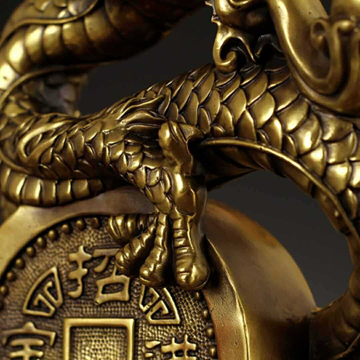 風水 インテリア | 開運金龍 特大風水置物 - 玄関用ドラゴンインテリア