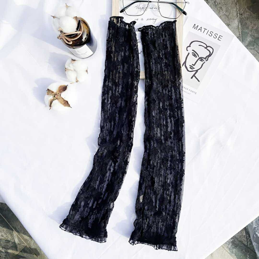 小物 その他 | レース花柄アームカバー UVカット指なしタイプ