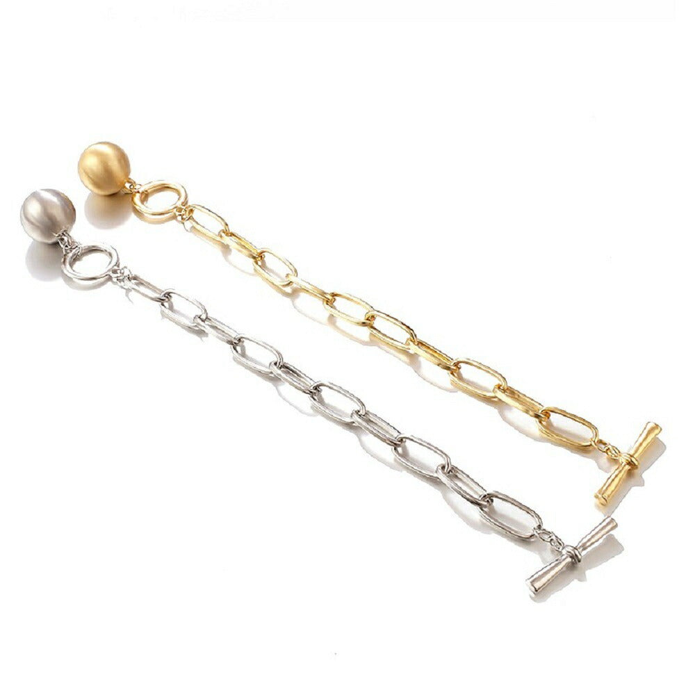 ブレスレット | ゴールドorシルバー連結ブレスレット - ユニセックスジュエリー