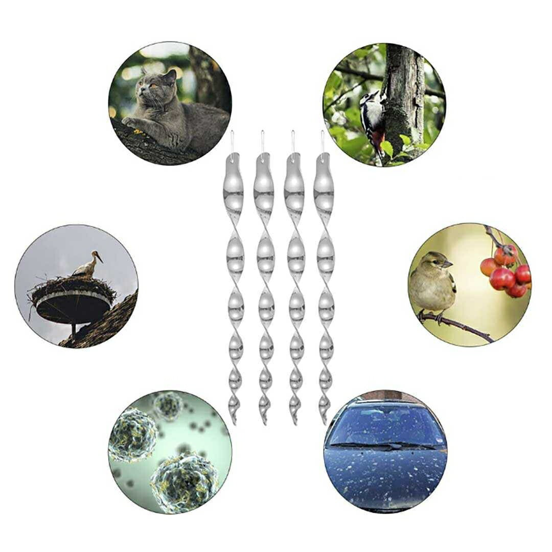 虫よけ 鳥よけ | シルバースパイラル鳥よけ反射板10個セット