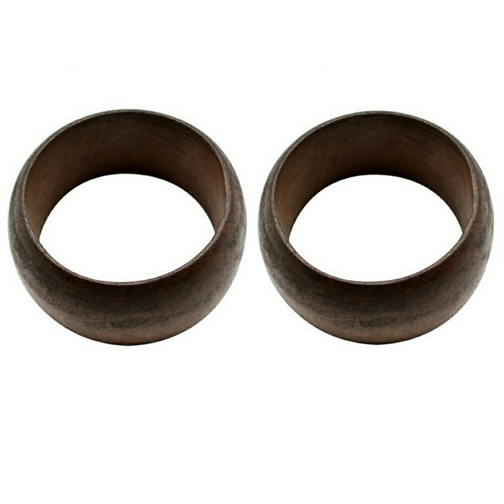 ブレスレット | 北欧風ナチュラルウッドバングル＆スクエアリングセット