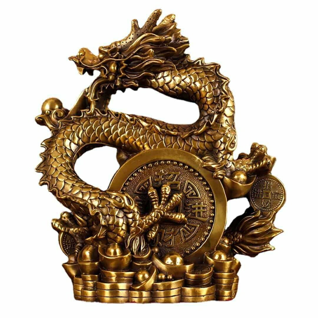 風水 インテリア | 開運金龍 特大風水置物 - 玄関用ドラゴンインテリア