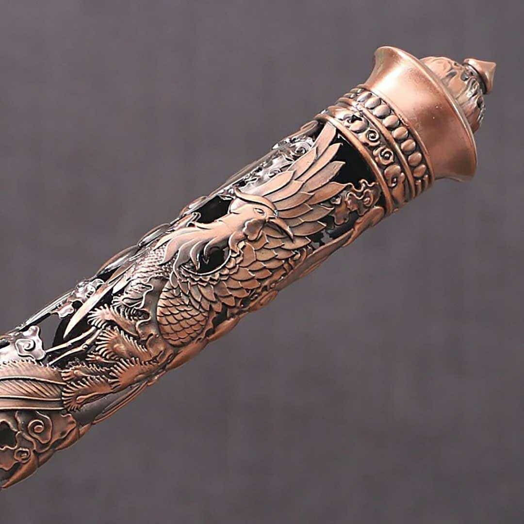 お香 | 龍と鳳凰の彫刻お香立て 選べる二色 - 開運風水インテリア