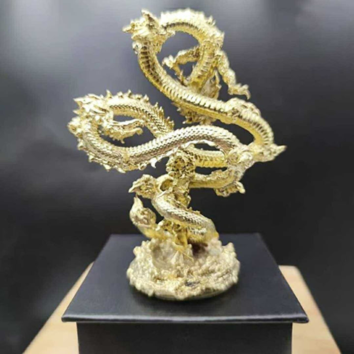 風水 インテリア | 金運風水ゴールドドラゴン置物10cm