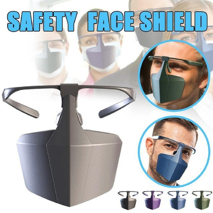 マスク | 青色or黒色 耳が痛くならないフェイスシールド マスク