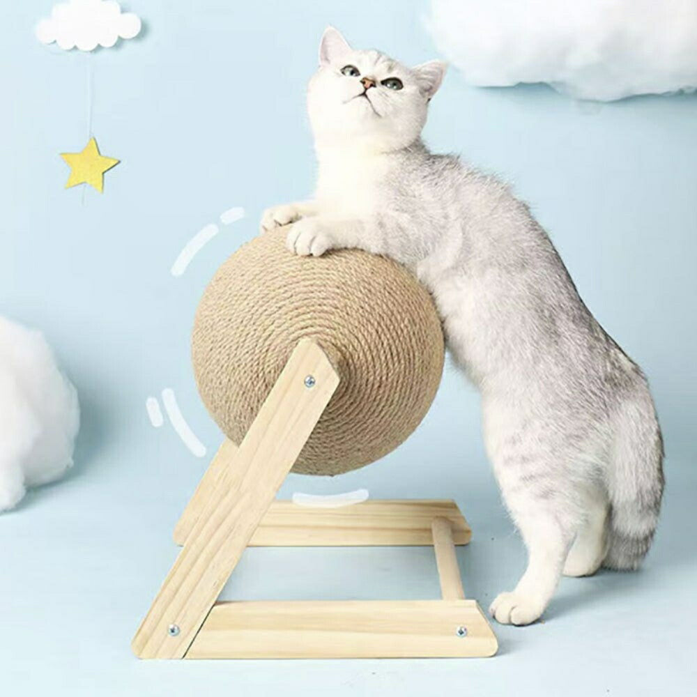 ペットグッズ | 猫用爪とぎボール - ストレス解消・耐摩耗設計