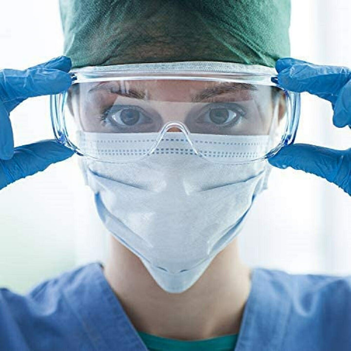 マスク | 保護メガネ3個セット 軽量防塵・クリアシールド