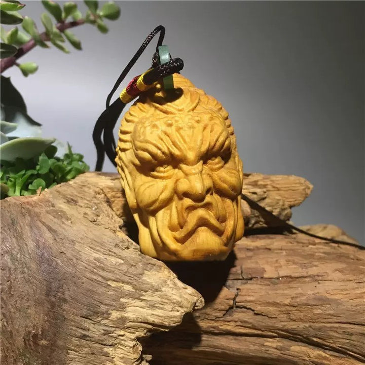 金運 開運 グッズ | 仏魔如来 柘植木彫りペンダントお守り