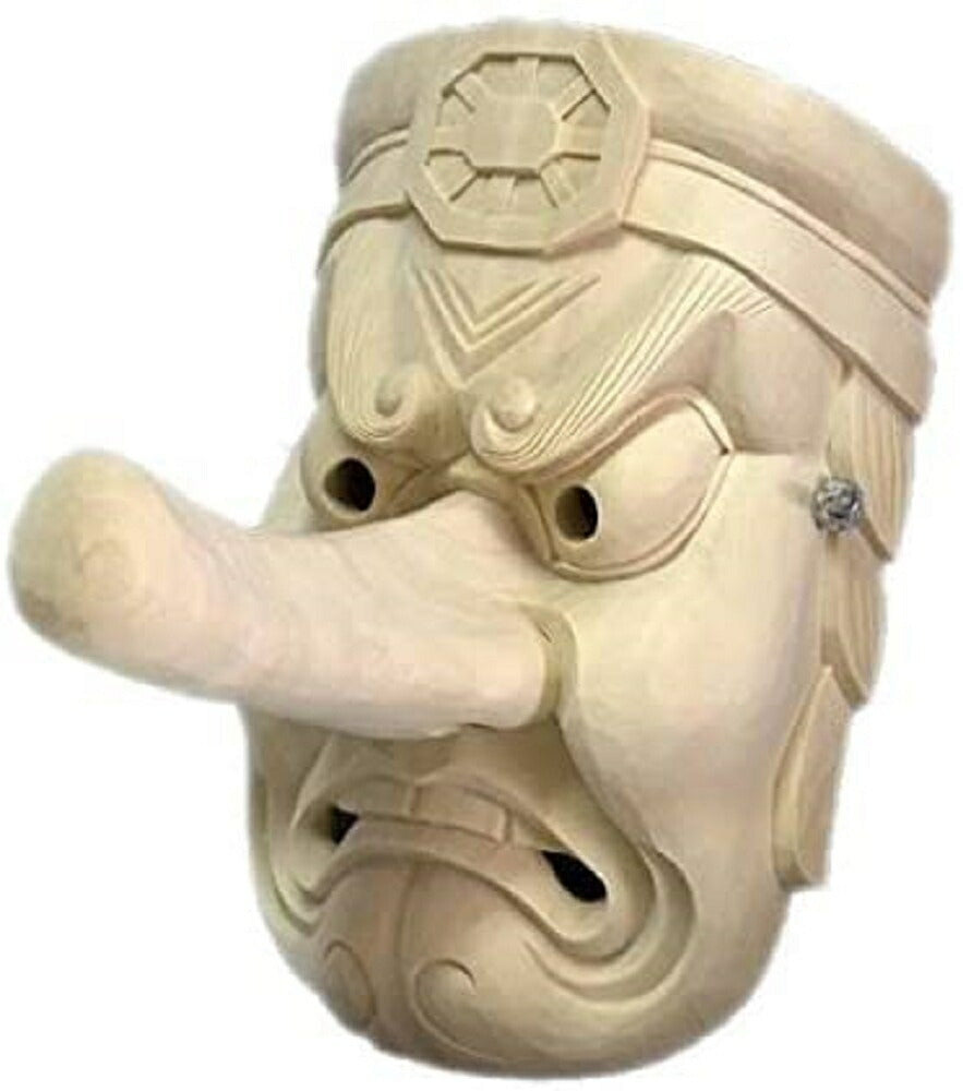 風水 インテリア | 楠木製般若面 壁掛け工芸品 - 日本の職人手作り