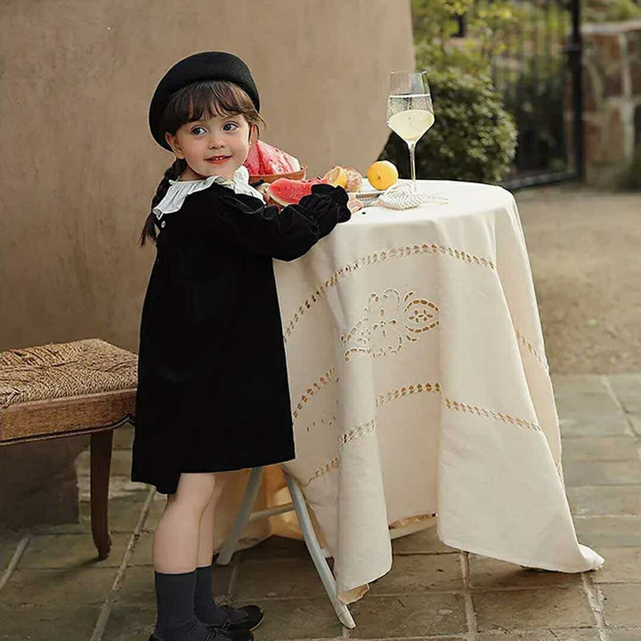 ワンピース ドレス | 黒フリルワンピース 女の子用 入学式・卒業式・七五三対応