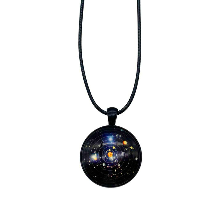 風水 アクセサリー | 宇宙銀河系ネックレス - 神秘的ジュエルアクセサリー